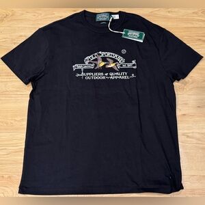 Polo Ralph Lauren Classic Fit Polo Country Sportsman Duck T-Shirt Black NWT S-L